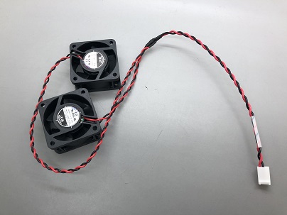 cooling fan with connecting cable assembly